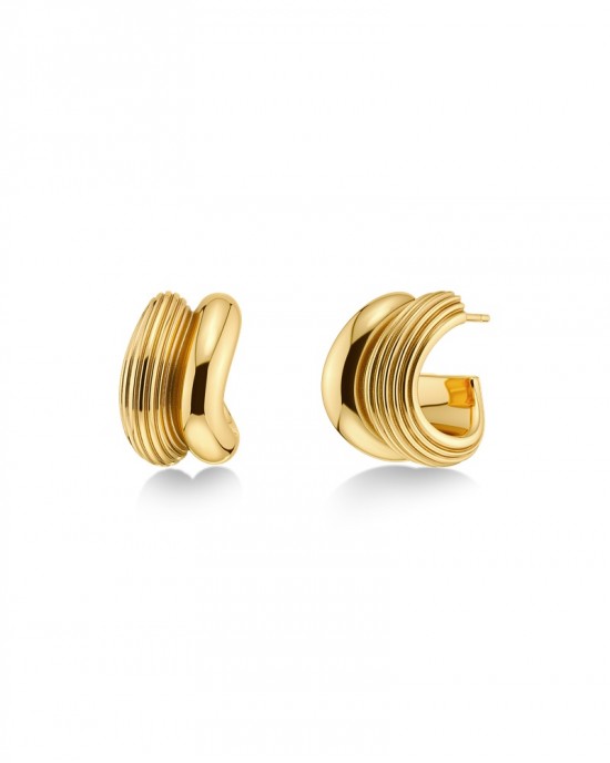 Edblad Wildern Hoops Small Gold Σκουλαρίκια
