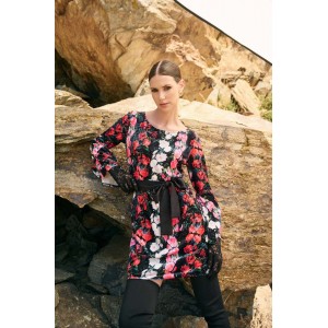 Eirianna Velvet Roses Secreteria Mini Φόρεμα