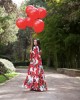 Eirianna Poppy Print Long Φόρεμα