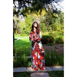 Eirianna Poppy Print Παντελόνι