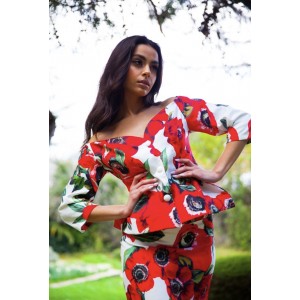 Eirianna Poppy Print Μπλούζα