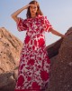 Eirianna Audrey In Red Long Φόρεμα