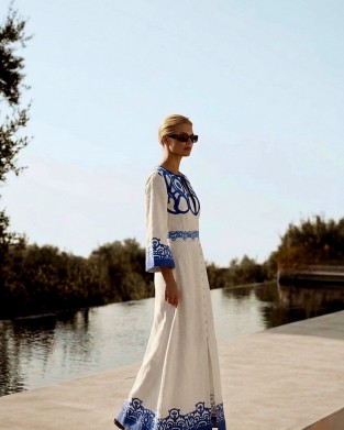 Eirianna Aegean Glow Long Φόρεμα