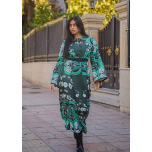 Eirianna Barocco Green Φόρεμα