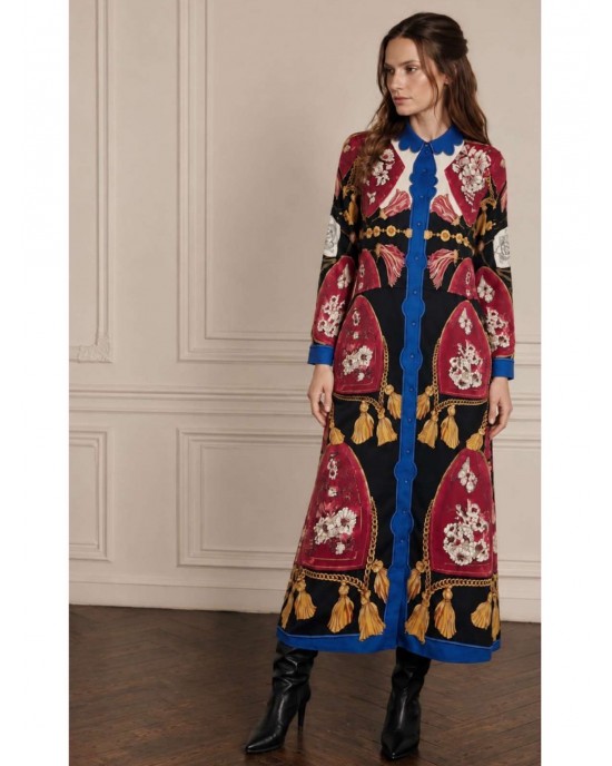 Eirianna Brooke Blue Maxi Φόρεμα