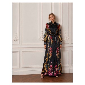 Eirianna Demi Black Maxi Φόρεμα