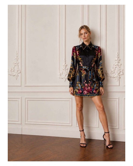 Eirianna Demi Black Mini Φόρεμα