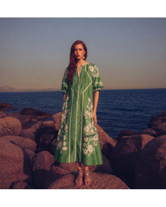 Eirianna Emerald Ethno-Chic Φόρεμα