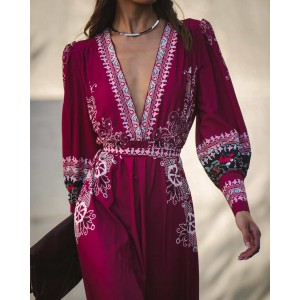 Eirianna Vintage Wine Φόρεμα Eirianna Vintage Wine Φόρεμα