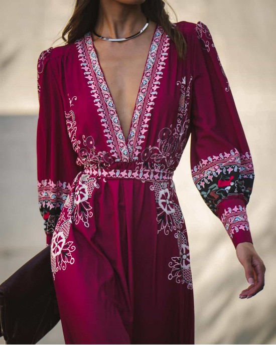 Eirianna Vintage Wine Φόρεμα Eirianna Vintage Wine Φόρεμα