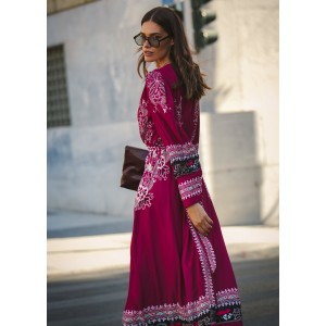 Eirianna Vintage Wine Φόρεμα