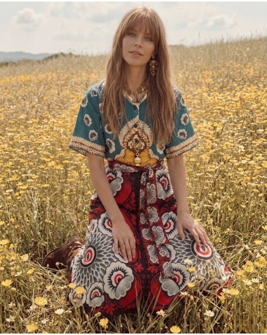 Eirianna Wild Garden Long Φόρεμα
