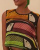 Farm Rio Multicolor Toucan Tree Crochet Τοπ