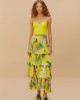 Farm Rio Yellow Sleeveless Shell Crop Τοπ