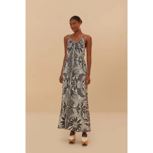 Farm Rio Monochrome Elegance Scarf Off-White Ολόσωμη Φόρμα