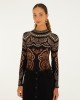Farm Rio Nicole Long Sleeve Jersey Bodysuit Μπλούζα