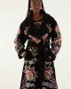Farm Rio Marvelous Garden Black Fleece Παλτό Farm Rio Marvelous Garden Black Fleece Παλτό