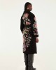 Farm Rio Marvelous Garden Black Fleece Παλτό Farm Rio Marvelous Garden Black Fleece Παλτό