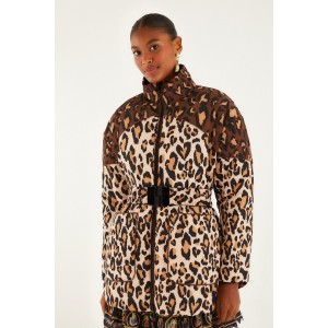 Farm Rio Marvelous Garden Black Puffer Παλτό