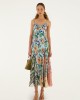 Farm Rio Delhi Floral Light Blue Sleeveless Maxi Φόρεμα