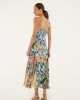 Farm Rio Delhi Floral Light Blue Sleeveless Maxi Φόρεμα