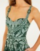 Farm Rio Miranda Dark Green Buckles Maxi Φόρεμα