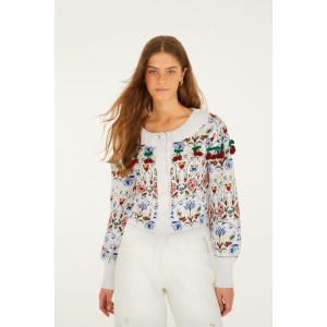 Farm Rio Ainika Stitched Garden Knit Ζακέτα