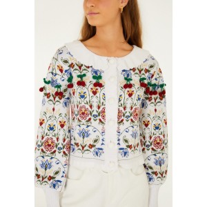 Farm Rio Ainika Stitched Garden Knit Ζακέτα