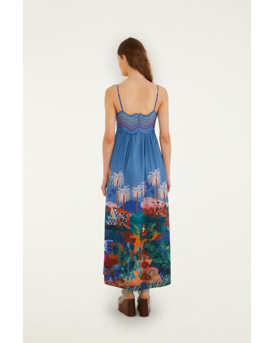Farm Rio Dream Landscape Sleeveless Maxi Φόρεμα