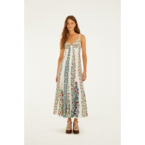 Farm Rio Fruit Beauty Off-White Maxi Φόρεμα