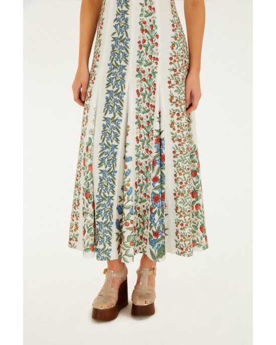 Farm Rio Fruit Beauty Off-White Maxi Φόρεμα