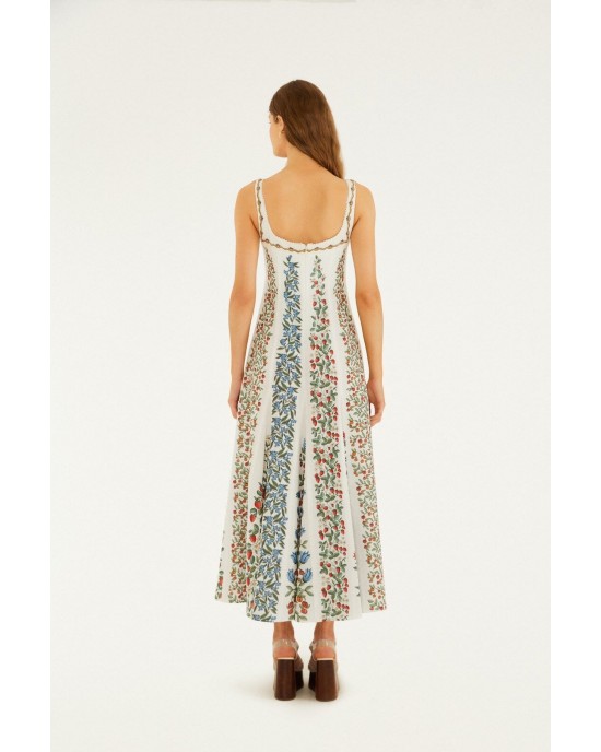 Farm Rio Fruit Beauty Off-White Maxi Φόρεμα
