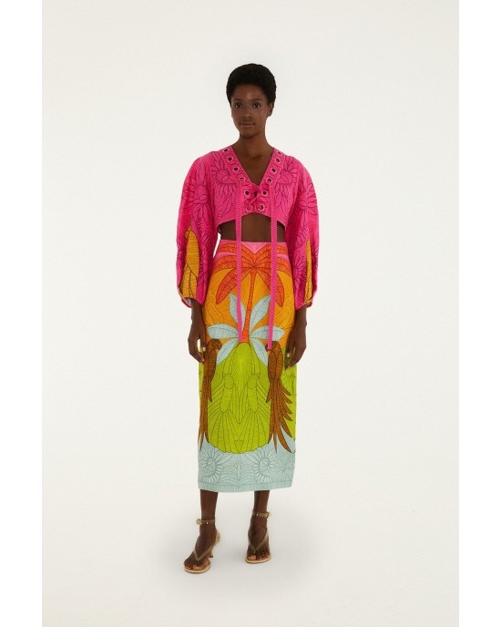 Farm Rio Usiacuri Multicolor Midi Φούστα