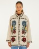 Farm Rio Lunar Boho Buttoned Fleece Παλτό