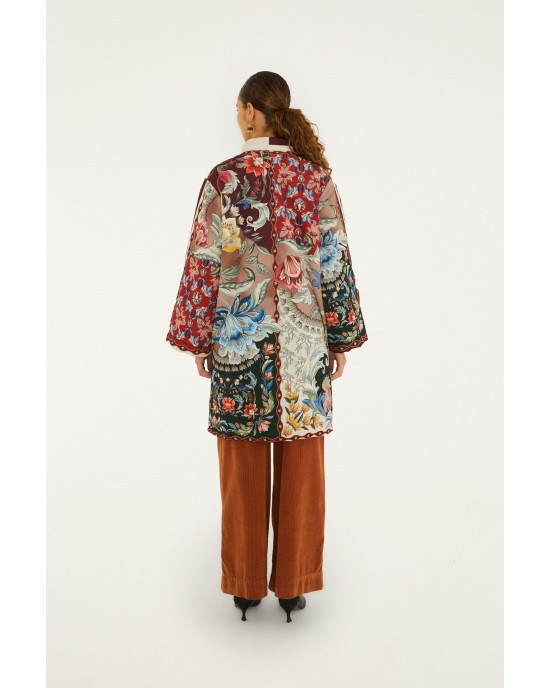 Farm Rio Lunar Boho Reversible Kimono Παλτό