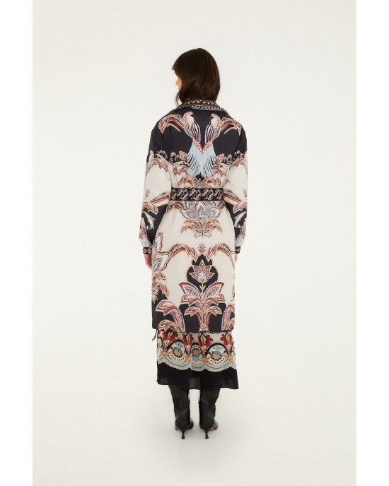 Farm Rio Tapestry Dream Reversible Midi Puffer Τζάκετ