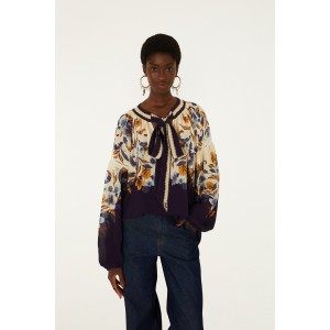Farm Rio Golden Nature Ties Long Sleeve Μπλούζα