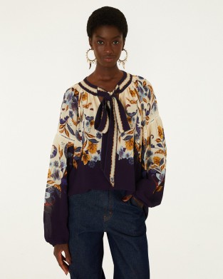 Farm Rio Golden Nature Ties Long Sleeve Μπλούζα