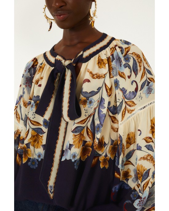 Farm Rio Golden Nature Ties Long Sleeve Μπλούζα