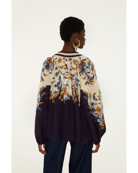 Farm Rio Golden Nature Ties Long Sleeve Μπλούζα