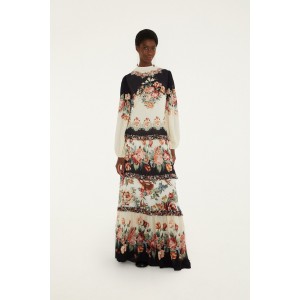 Farm Rio Winter Floral Long Sleeve Maxi Φόρεμα