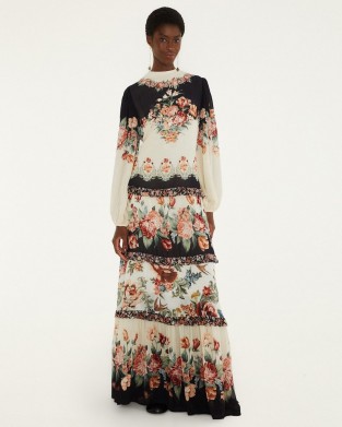 Farm Rio Winter Floral Long Sleeve Maxi Φόρεμα