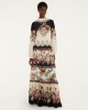 Farm Rio Winter Floral Long Sleeve Maxi Φόρεμα