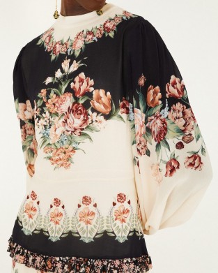 Farm Rio Winter Floral Long Sleeve Maxi Φόρεμα