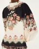 Farm Rio Winter Floral Long Sleeve Maxi Φόρεμα