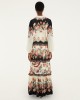 Farm Rio Winter Floral Long Sleeve Maxi Φόρεμα