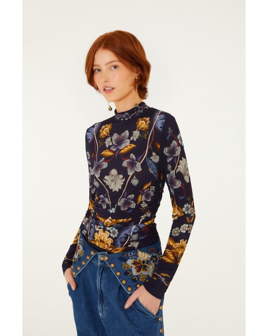 Farm Rio Golden Nature Long Sleeve Jersey Μπλούζα