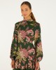 Farm Rio Arabesque Paradise Floral Ruffled Hem Mini Φόρεμα