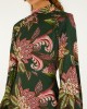 Farm Rio Arabesque Paradise Floral Ruffled Hem Mini Φόρεμα