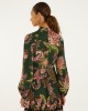 Farm Rio Arabesque Paradise Floral Ruffled Hem Mini Φόρεμα